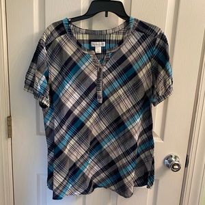 Christopher and Banks XL short sleeve blouse